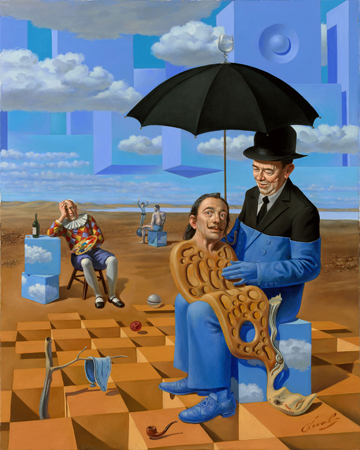 Lullaby of Uncle Magritte by Michael Cheval - Ocean Blue Galleries