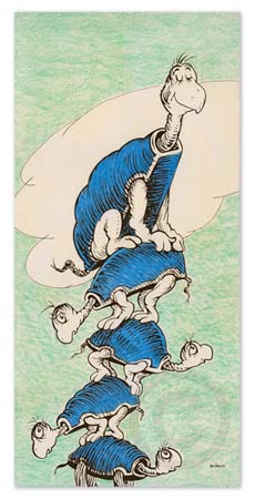 KING OF THE POND - 50TH ANNIVERSARY PRINT Dr. Seuss Illustration Ocean Blue Galleries