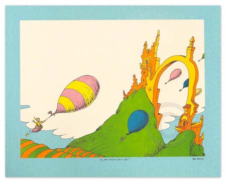 OH, THE PLACES YOU'LL GO Dr. Seuss Illustration Ocean Blue Galleries