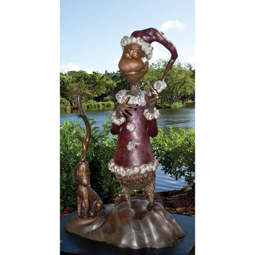 THE GRINCH - LARGE SCALE Dr. Seuss Bronze Tribute Collection Ocean Blue Galleries