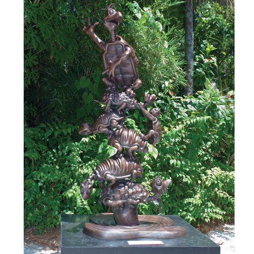 TURTLE TOWER - LARGE SCALE Dr. Seuss Bronze Tribute Collection Ocean Blue Galleries