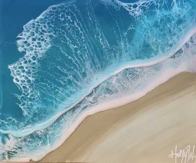 Foaming Waves by Holly Weber - Ocean Blue Galleries Key West
