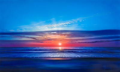 Cobalt Beach by Stephen Muldoon - Ocean Blue Galleries