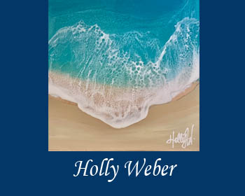 Holly Weber Resin Art at Ocean Blue Galleries Key West