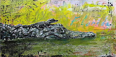 Gator Aide by Shawn Mackey - Art at Ocean Blue Galleries