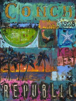 Conch Republic by Shawn Mackey - Art at Ocean Blue Galleries