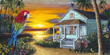 Island Getaway by Shawn Mackey - Art at Ocean Blue Galleries