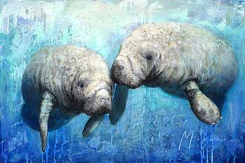 Ocean Kiss by Shawn Mackey - Art at Ocean Blue Galleries