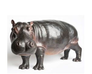 Hippo Bronze Sculpture by Wyland