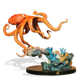 Octopus Reef by Wyland - medium size bronze sculpture