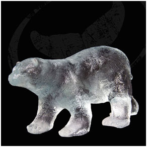 Polar Bear Cub - Wyland lucite sculpture