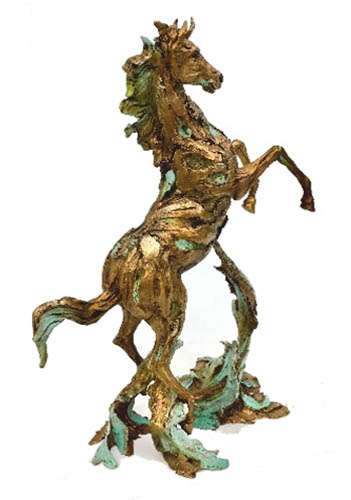 Apocalypto Horse (large) Nano Lopez sculpture at Ocean Blue Galleries