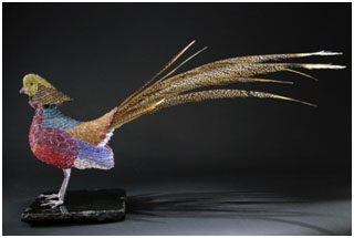 Golden Pheasant by Clarity Brinkerhoff at Ocean Blue Galleries