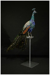 Peacock Tabletop by Clarita Brinkerhoff at Ocean Blue Galleries Peacock Tabletop by Clarita Brinkerhoff at Ocean Blue Galleries