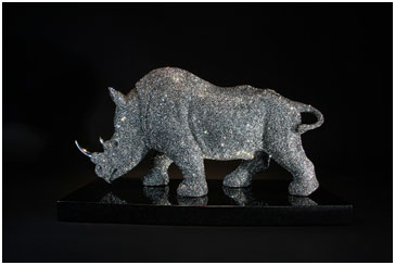 Rhinoceros by Clarita Brinkerhoff at Ocean Blue Galleries
