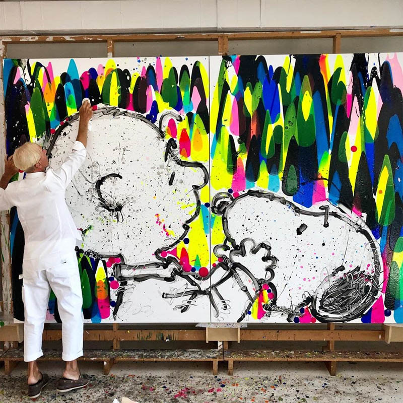 Tom Everhart Snoopy in paintings