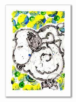 sleepover-homies-noon Snoopy Art by Tom Everhart