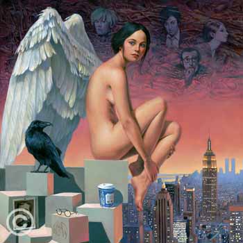 Angel Of NYC by Michael Cheval at Ocean Blue Galleries