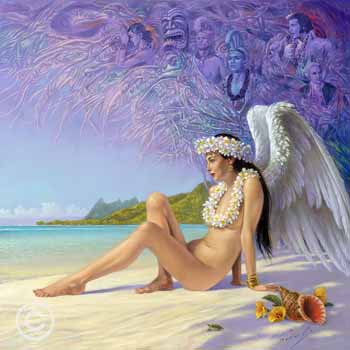 Angle of Hawaii by Michael Cheval at Ocean Blue Galleries