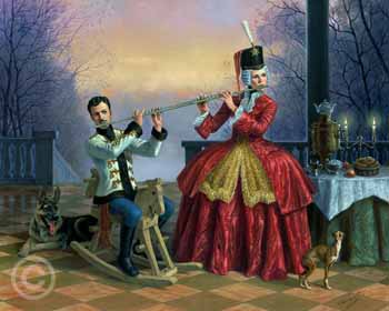 Double Harmony by Michael Cheval at Ocean Blue Galleries