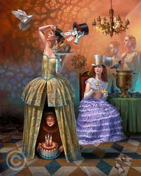Magicians Birthday by Michael Cheval at Ocean Blue Galleries