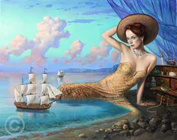 Mirror of Reminiscence by Michael Cheval at Ocean Blue Galleries