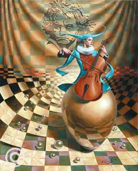 Roll Over Beethoven by Michael Cheval at Ocean Blue Galleries