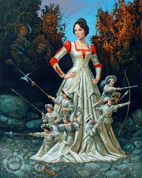 Snow White Defense by Michael Cheval at Ocean Blue Galleries