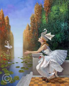 The Lake of Imaginary Love by Michael Cheval at Ocean Blue Galleries