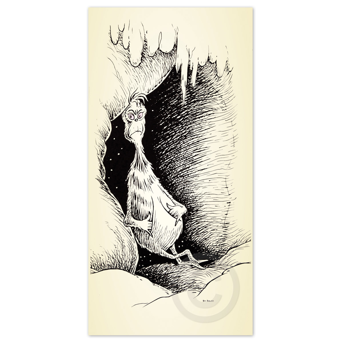 Grinch at Mount Crumpit (How the Grinch Stole Christmas 50th Anniversary Print)