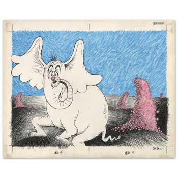 Horton 70th Anniversary - Dr. Seuss Illustration Art