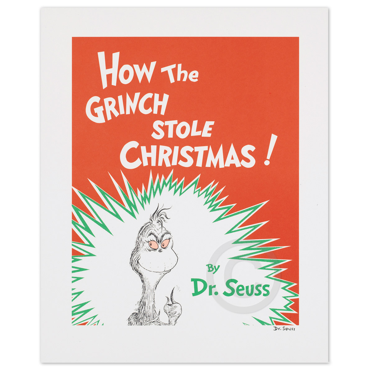 How the Grinch Stole Christmas - Book Cover by Dr. Seuss