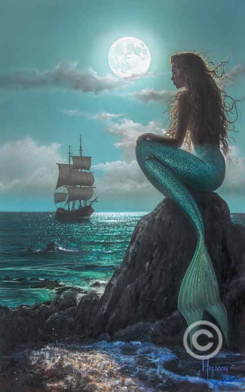 Moon Bathing 30x48 by Stephen Muldoon