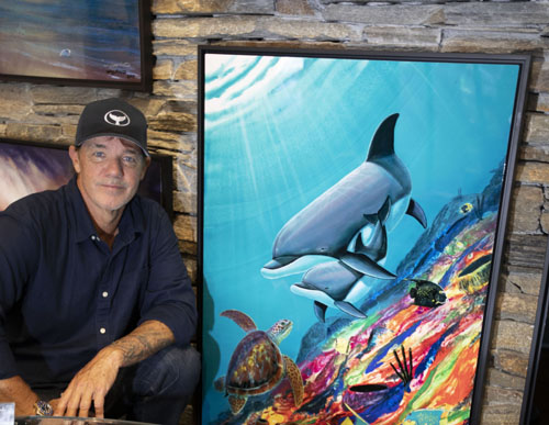 Wyland artworks printed on metal - for sale at Ocean Blue Galleries