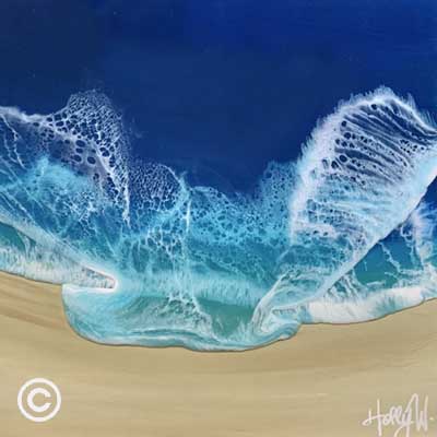 Alive Holly Weber Resin Art Ocean Blue Galleries