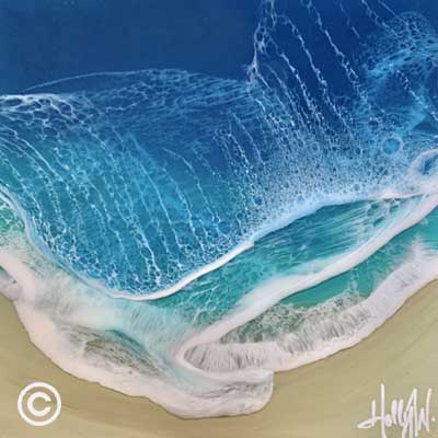 Angry Holly Weber Resin Art Ocean Blue Galleries