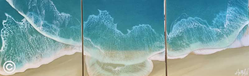 Emerald Beauty Holly Weber Resin Art Ocean Blue Galleries