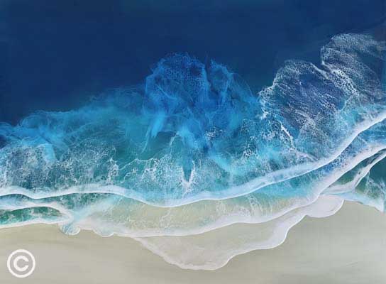 Endless Summer Holly Weber Resin Art Ocean Blue Galleries