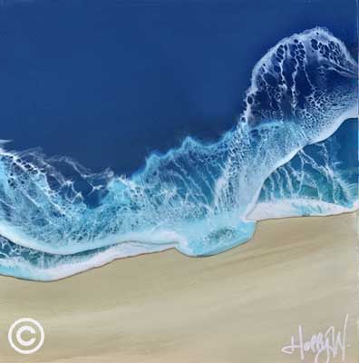 Shallow Holly Weber Resin Art Ocean Blue Galleries