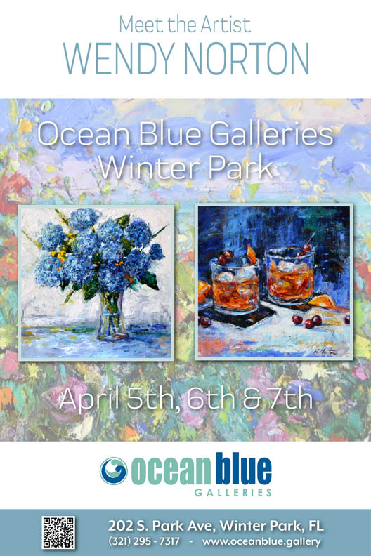 Wendy Norton Art Show at Ocean Blue Galleries Winter Park