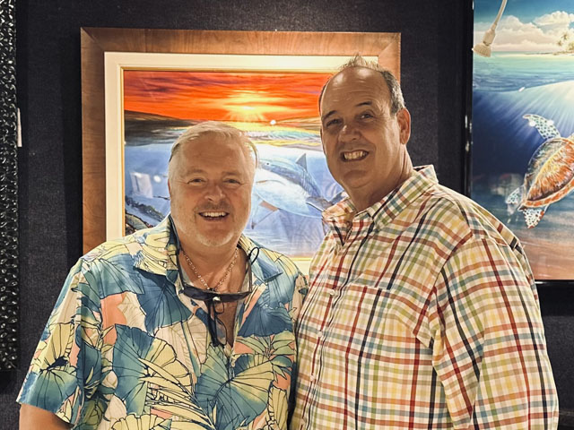 Ocean Blue Galleries - owners Guy Vincent and Jay Shaffer
