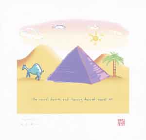 John Lennon art CamelDances14_5x15JL