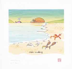 John Lennon art CrabsCrabbing14_5x15JL