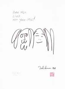 John Lennon art ForeverLove15x11JL