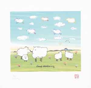 John Lennon art SheepMeadowing14_5x15JL