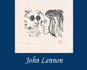 Art by John Lennon at Ocean Blue Galleries