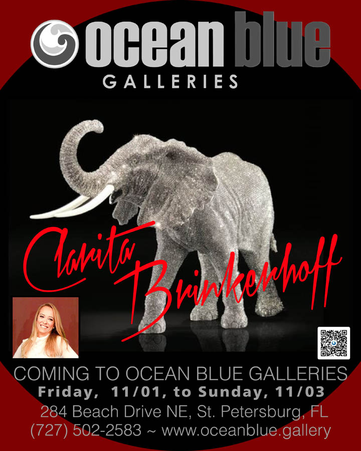 Clarita Brinkerhoff Live Artist Show at Ocean Blue Galleries St Petersburg