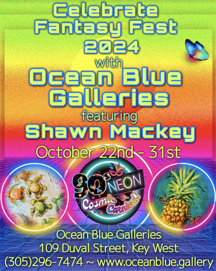 Shawn Mackey Art Show at Ocean Blue Galleries Key West