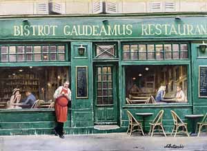 BISTRO GAUDEAMUS by Alexei Butirskiy at Ocean Blue Galleries