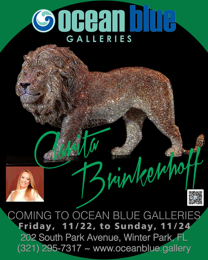 Clarita Brinkerhoff Live Artist Show at Ocean Blue Galleries St Petersburg